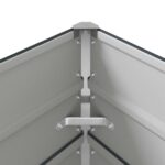 vidaXL Hrantík Antracit 195 x 100 x 45 cm Pozinkovaná oceľ – Obrázok 8