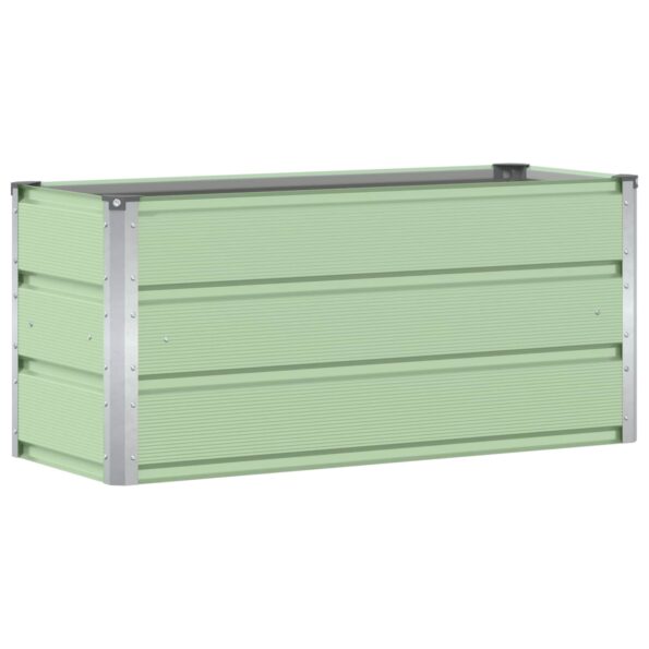 vidaXL Hrantík Zelená 100 x 40 x 45 cm Oceľ – Obrázok 2