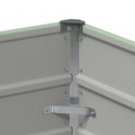 vidaXL Hrantík Zelená 100 x 40 x 75 cm Oceľ – Obrázok 5