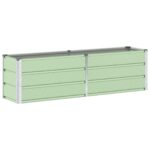 vidaXL Hrantík Zelená 160 x 40 x 45 cm Oceľ – Obrázok 2