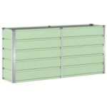 vidaXL Hrantík Zelená 160 x 40 x 75 cm Oceľ – Obrázok 2