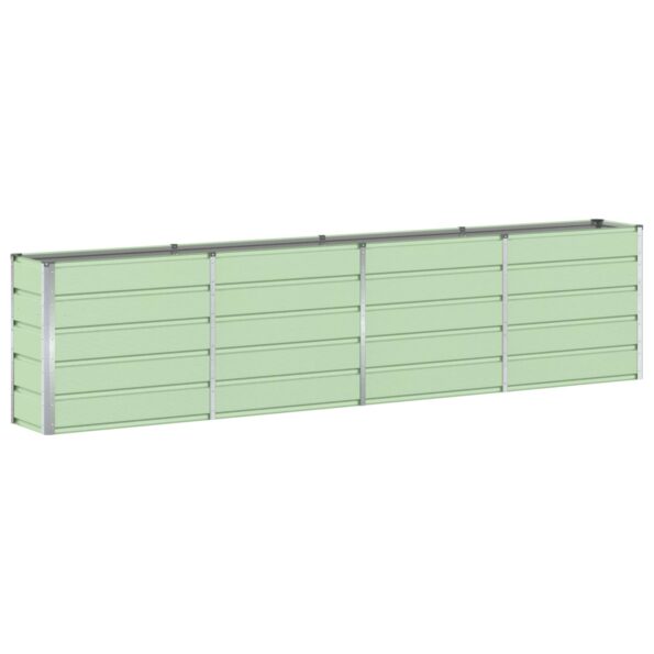 vidaXL Hrantík Zelená 320 x 40 x 75 cm Oceľ – Obrázok 2
