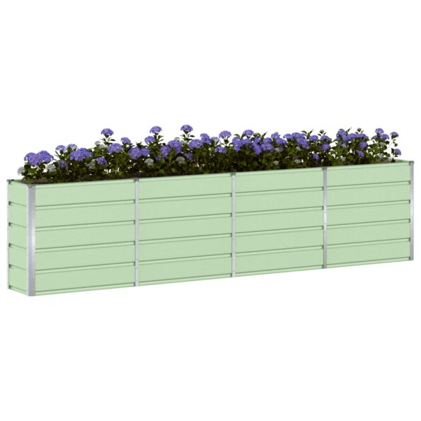 vidaXL Hrantík Zelená 320 x 40 x 75 cm Oceľ – Obrázok 3