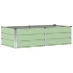 vidaXL Hrantík Zelená 160 x 80 x 45 cm Oceľ – Obrázok 2