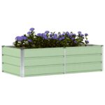 vidaXL Hrantík Zelená 160 x 80 x 45 cm Oceľ – Obrázok 3