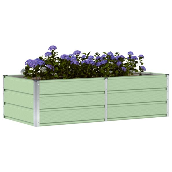 vidaXL Hrantík Zelená 160 x 80 x 45 cm Oceľ – Obrázok 3