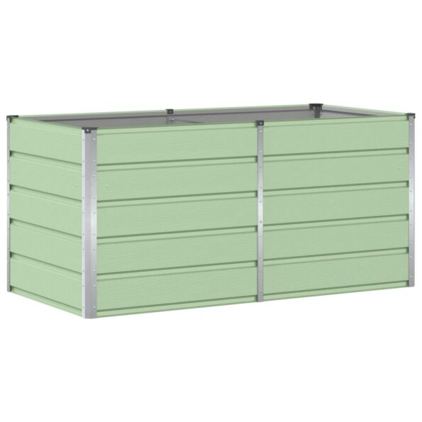 vidaXL Hrantík Zelená 160 x 80 x 75 cm Oceľ – Obrázok 2