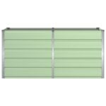 vidaXL Hrantík Zelená 160 x 80 x 75 cm Oceľ – Obrázok 4