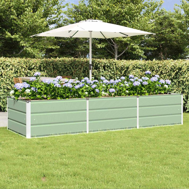 42018246_1.jpg vidaXL Hrantík Zelená 240 x 80 x 45 cm Oceľ – Obrázok 1