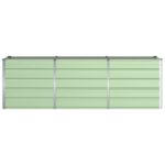 vidaXL Hrantík Zelená 240 x 80 x 75 cm Oceľ – Obrázok 4