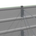 vidaXL Hrantík Zelená 240 x 80 x 75 cm Oceľ – Obrázok 5