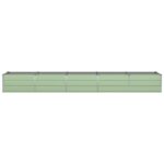 vidaXL Hrantík Zelená 400 x 80 x 45 cm Oceľ – Obrázok 3