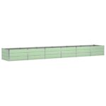 vidaXL Hrantík Zelená 480 x 80 x 45 cm Oceľ – Obrázok 2