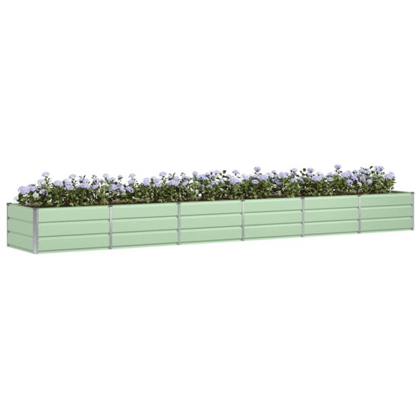 vidaXL Hrantík Zelená 480 x 80 x 45 cm Oceľ – Obrázok 3