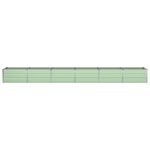 vidaXL Hrantík Zelená 480 x 80 x 45 cm Oceľ – Obrázok 4