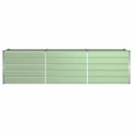 vidaXL Hrantík Pastelovo zelená 290 x 90 x 77 cm Pozinkovaná oceľ – Obrázok 4