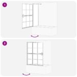 vidaXL Sprchová clona do kúpeľne 100 x 67 x 129.5 cm – Obrázok 10