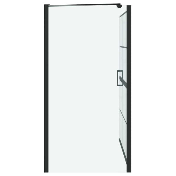 vidaXL Sprchová clona do kúpeľne Čierna a priehľadná 116 x 68 x 128 cm – Obrázok 5