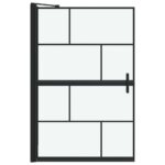 vidaXL Sprchová clona do kúpeľne Čierna a priehľadná 80 x 68 x 128 cm – Obrázok 4