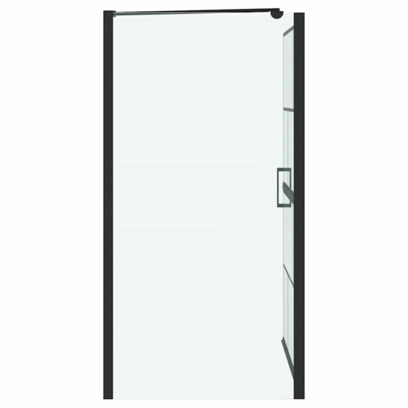 vidaXL Sprchová clona do kúpeľne Čierna a priehľadná 80 x 68 x 128 cm – Obrázok 5