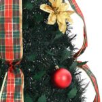 vidaXL Umelý vianočný stromček s 100 LED-i Zelená 150 cm PVC – Obrázok 6