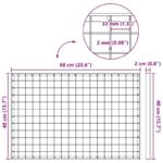 vidaXL Odtoková mriežka Strieborná 60 x 40 x 2 cm – Obrázok 7