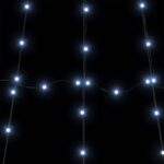 vidaXL LED vianočný stromček s 168 LED-i Studená biela 511 cm Kov – Obrázok 9