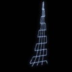 vidaXL LED Vianočný stromček so zemnými kolíkmi Studená biela 511 cm – Obrázok 6