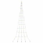 vidaXL LED vianočný stromček s 276 LED-i Viacfarebný 511 cm Kov – Obrázok 2