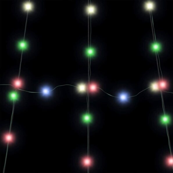 vidaXL LED vianočný stromček s 276 LED-i Viacfarebný 511 cm Kov – Obrázok 9