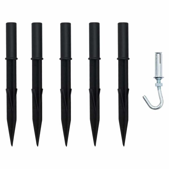 vidaXL LED vianočný stromček s 276 LED-i Modrá 511 cm Kov – Obrázok 8