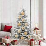 vidaXL Vianočná guľa sada XL 9 pcs Zlatá Plast