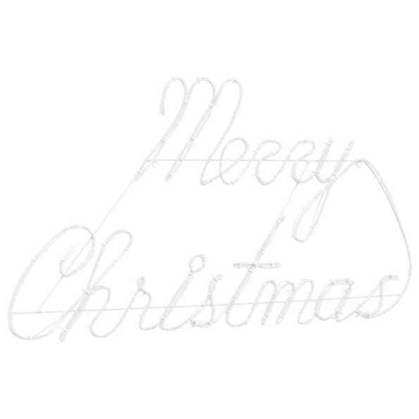 vidaXL Vianočný znak s 216 LED-i Červená 99 x 55 x 13 cm Železo – Obrázok 4