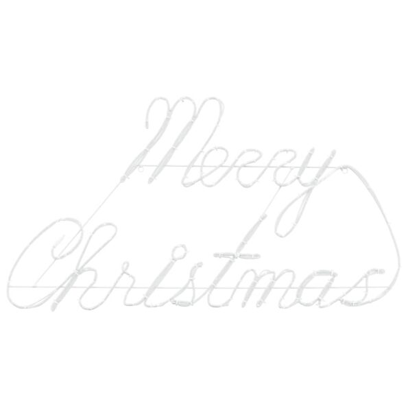 vidaXL Vianočný znak s 216 LED-i Červená 99 x 55 x 13 cm Železo – Obrázok 5