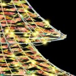 vidaXL Vianočný stromček s 120 LED-i Teplá biela 120,5 cm PET – Obrázok 5