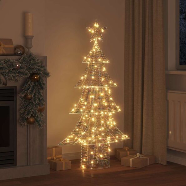 vidaXL Vianočný stromček s 160 LED-i Teplá biela 150 cm PET – Obrázok 9