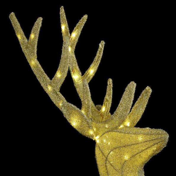 vidaXL Rodina sobov 3 pcs Teplá biela 68 x 26 x 127 cm látka – Obrázok 7