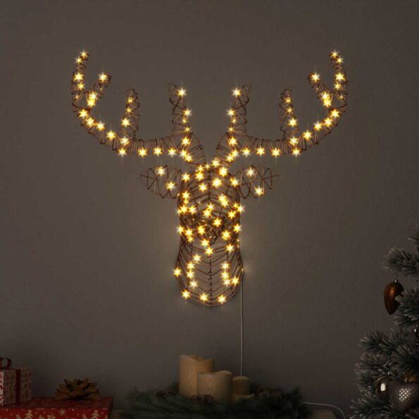 vidaXL Sob s sane Teplá biela 60 cm Ratan – Obrázok 9