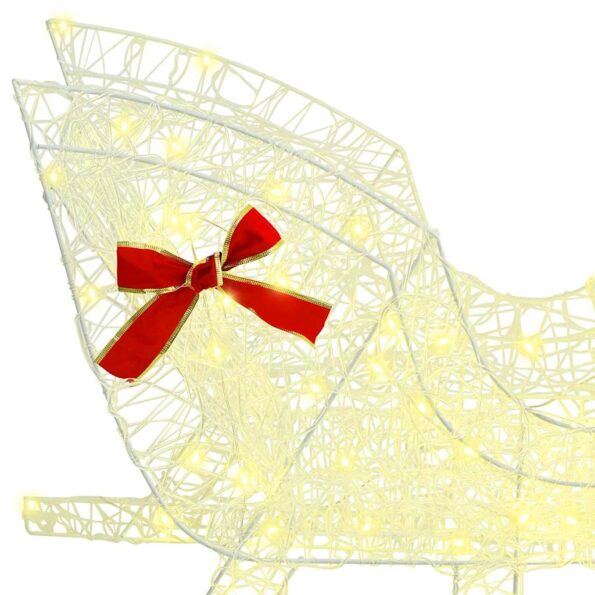 vidaXL Sob s sane Teplá biela 120 cm 55 cm Akryl – Obrázok 6