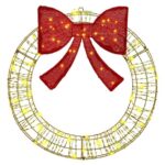 vidaXL Veniec s 60 LED-i Teplá biela 75 cm PET – Obrázok 2