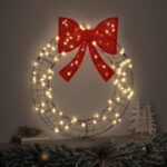 vidaXL Veniec s 60 LED-i Teplá biela 75 cm Ratan – Obrázok 3