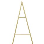 vidaXL Kovový vianočný stromček Zlatá 150 cm Povrchovo upravená oceľ – Obrázok 7