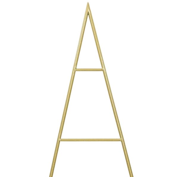 vidaXL Kovový vianočný stromček Zlatá 150 cm Povrchovo upravená oceľ – Obrázok 7