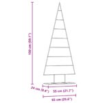 vidaXL Kovový vianočný stromček Zlatá 150 cm Povrchovo upravená oceľ – Obrázok 9