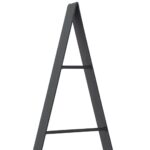 vidaXL Kovový vianočný stromček so stojanom Čierna 125 cm Oceľ – Obrázok 7