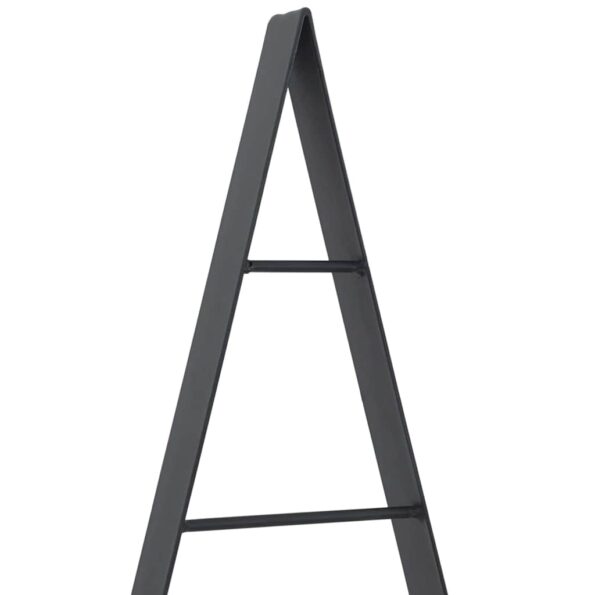 vidaXL Kovový vianočný stromček so stojanom Čierna 125 cm Oceľ – Obrázok 7