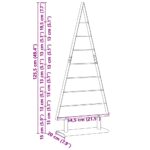 vidaXL Kovový vianočný stromček so stojanom Čierna 125 cm Oceľ – Obrázok 9