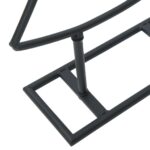 vidaXL Kovový vianočný stromček so stojanom Čierna 125 cm Oceľ – Obrázok 8