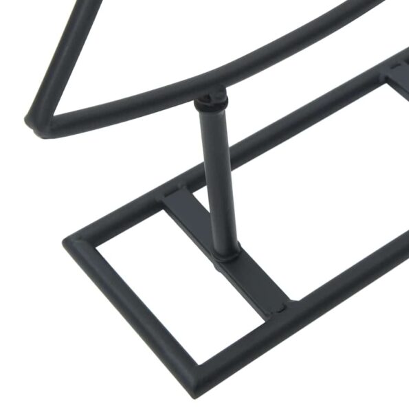 vidaXL Kovový vianočný stromček so stojanom Čierna 125 cm Oceľ – Obrázok 8