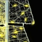 vidaXL Vianočný stromček s 100 LED-i Teplá biela 120 cm Akryl – Obrázok 5